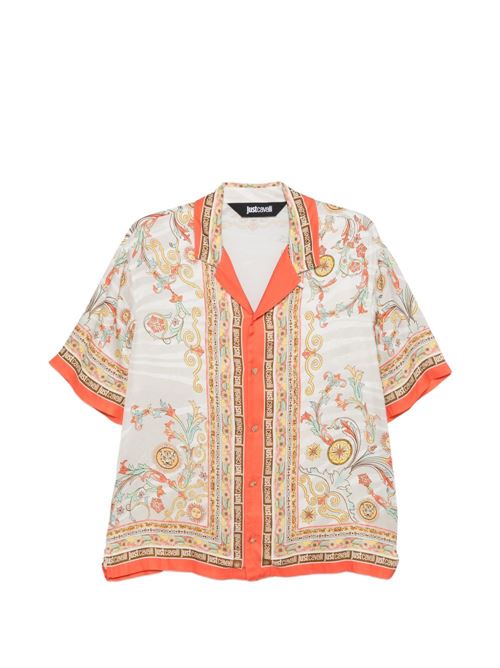 Camicia donna Just Cavalli fantasia all over beige JUST CAVALLI | 80PAL2P7NS845MC3